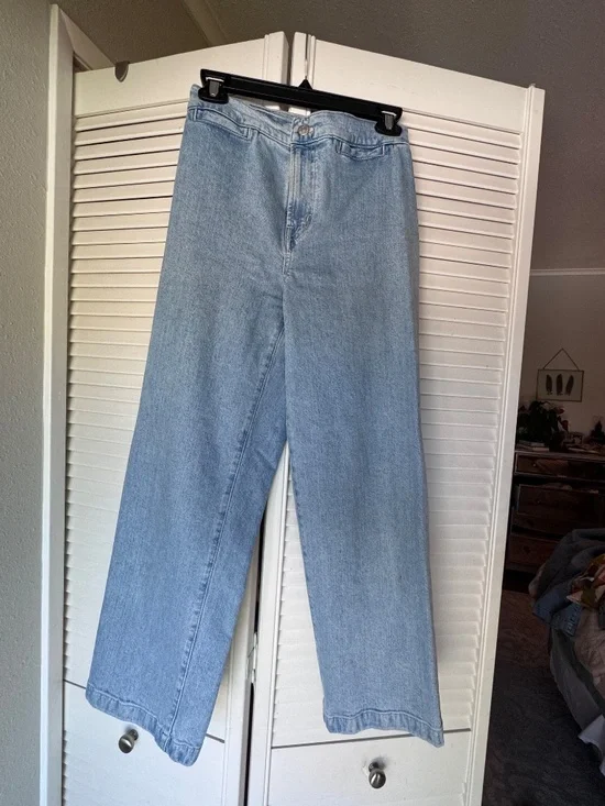 👖 Madewell Emmett Wide-Leg Ankle Jeans – Size 25 👖 - Picture 2 of 5